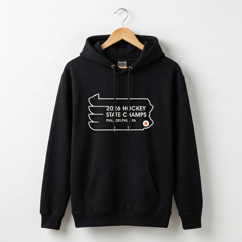 Philadelphia Flyers 2026 hockey state champs black hoodie by Phillygoat