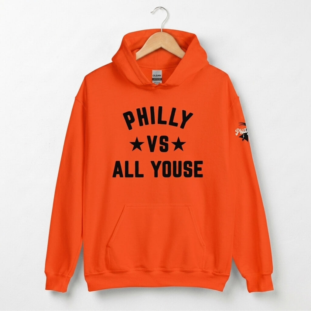 Philadelphia Flyers Philly vs All Youse orange hoodie by Phillygoat