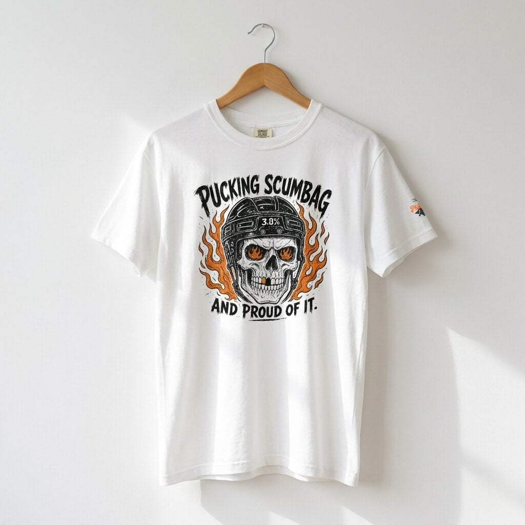 Philadelphia Flyers scumbag hockey white comfort colors t-shirt by Phillygoat