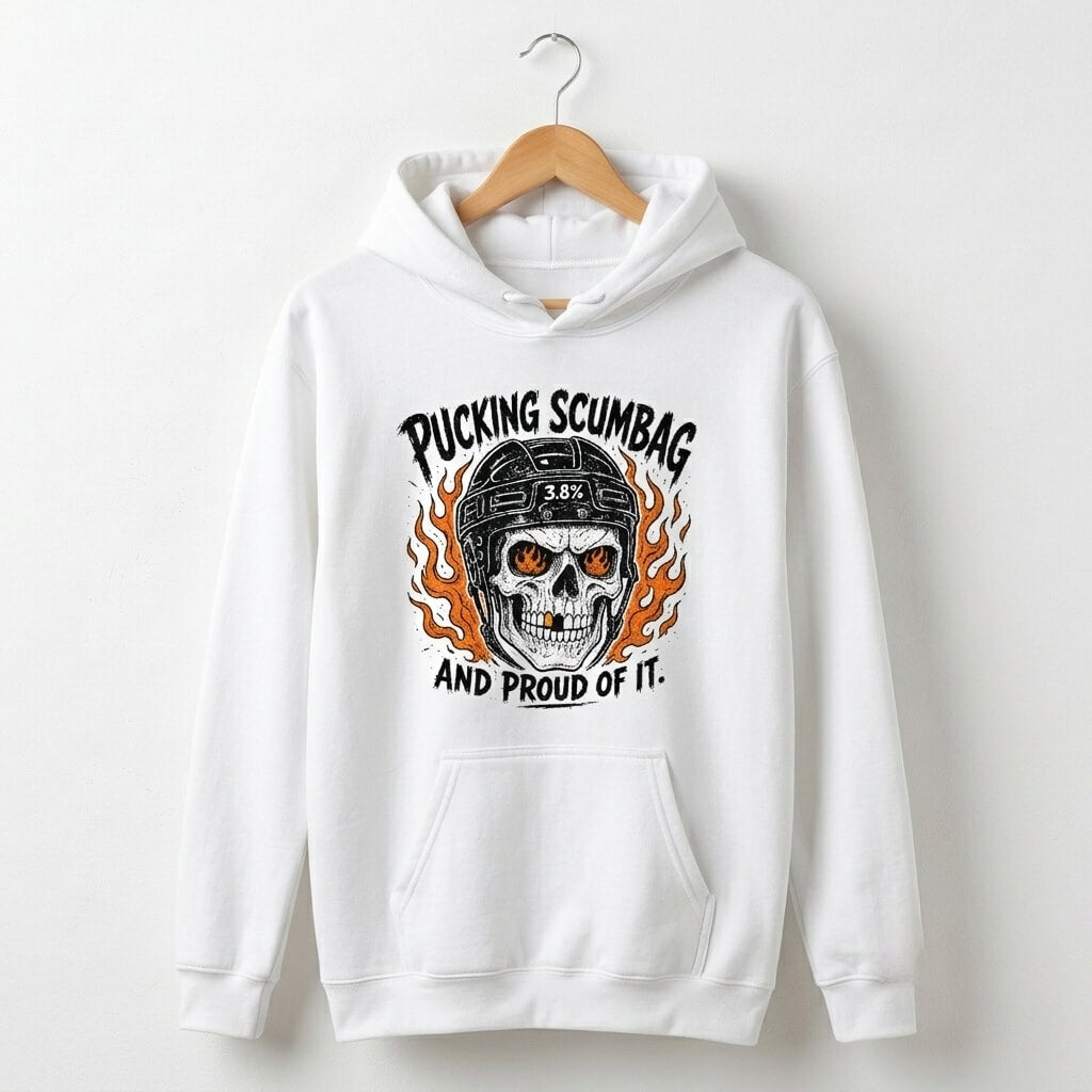 Philadelphia Flyers scumbag hockey white hoodie Phillygoat