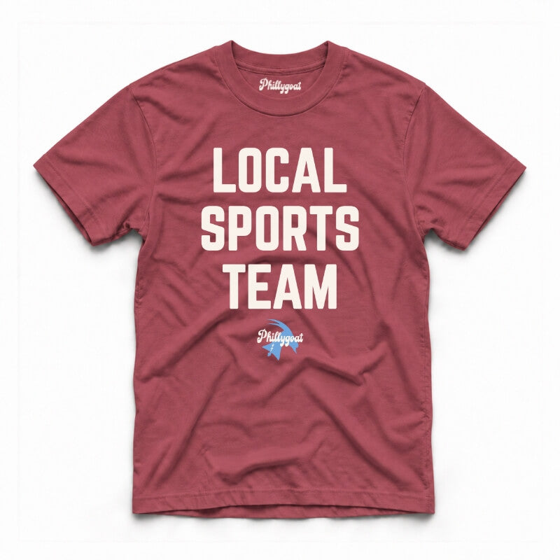 Philadelphia local sports team funny maroonComfort Colors t-shirt from Phillygoat