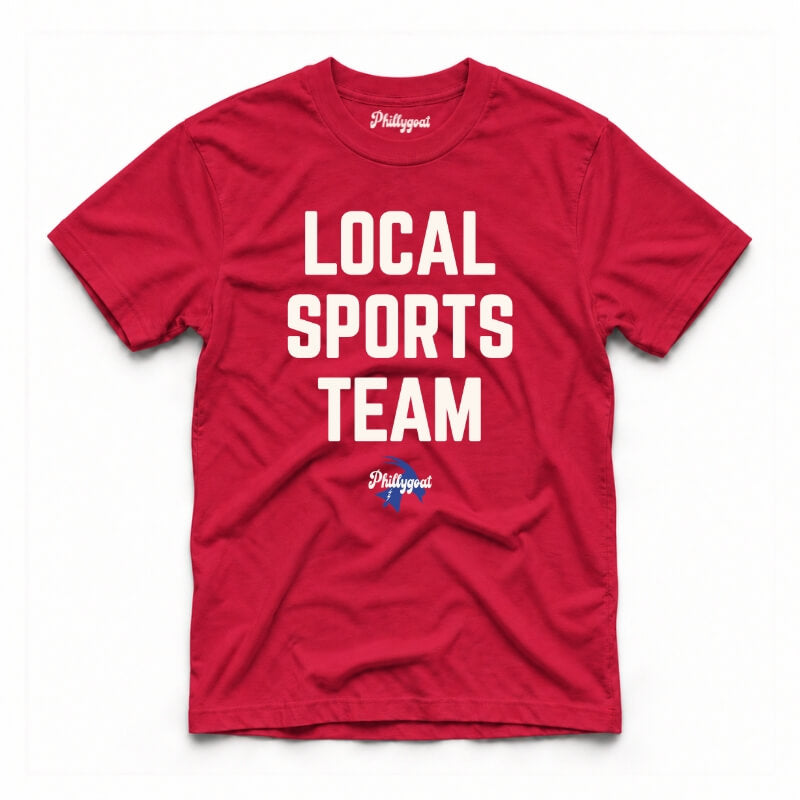 Philadelphia local sports team funny red Comfort Colors t-shirt from Phillygoat