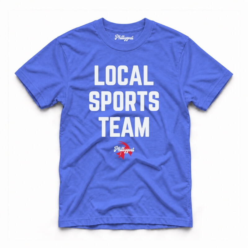 Philadelphia local sports team funny royal blue Comfort Colors t-shirt from Phillygoat