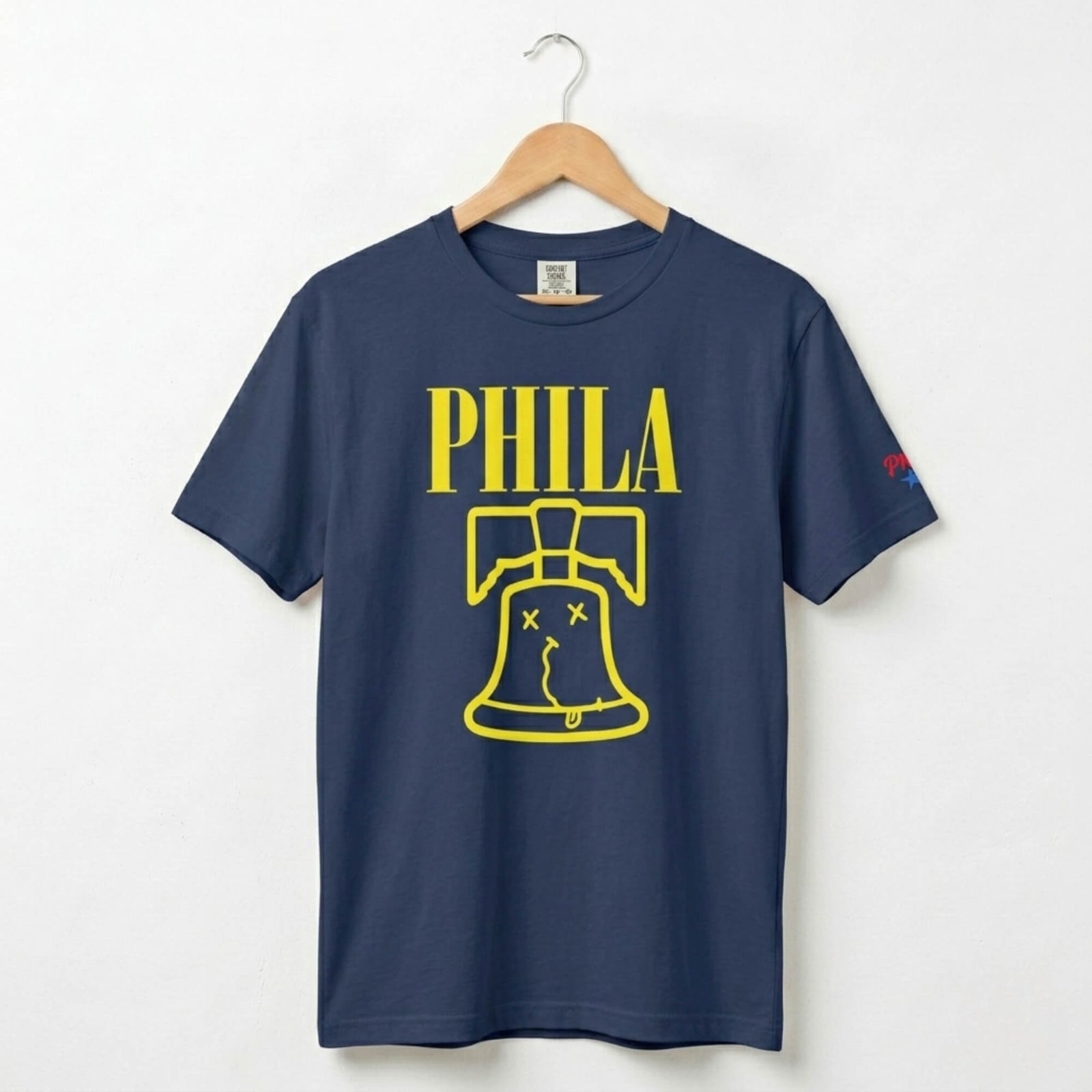 Philadelphia Nirvana navy blue Comfort Colors t-shirt by Phillygoat