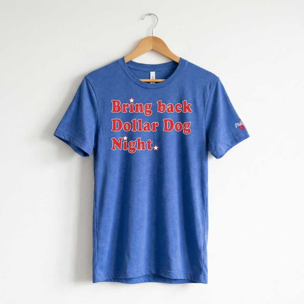 Philadelphia Phillies Bring Back Dollar Dog Night funny royal blue shirt by Phillygoat