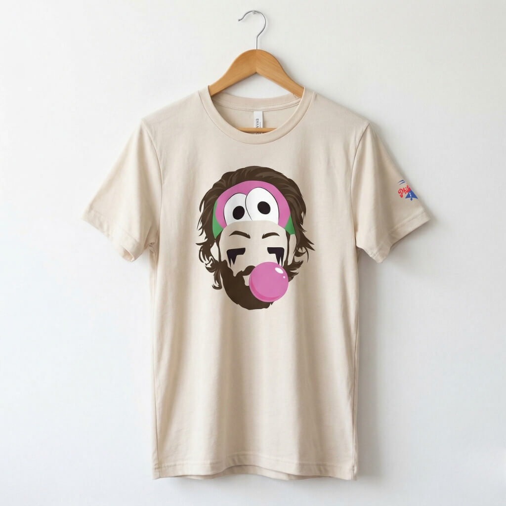 Philadelphia Phillies Bryce Harper silhouette heather dust t-shirt by Phillygoat