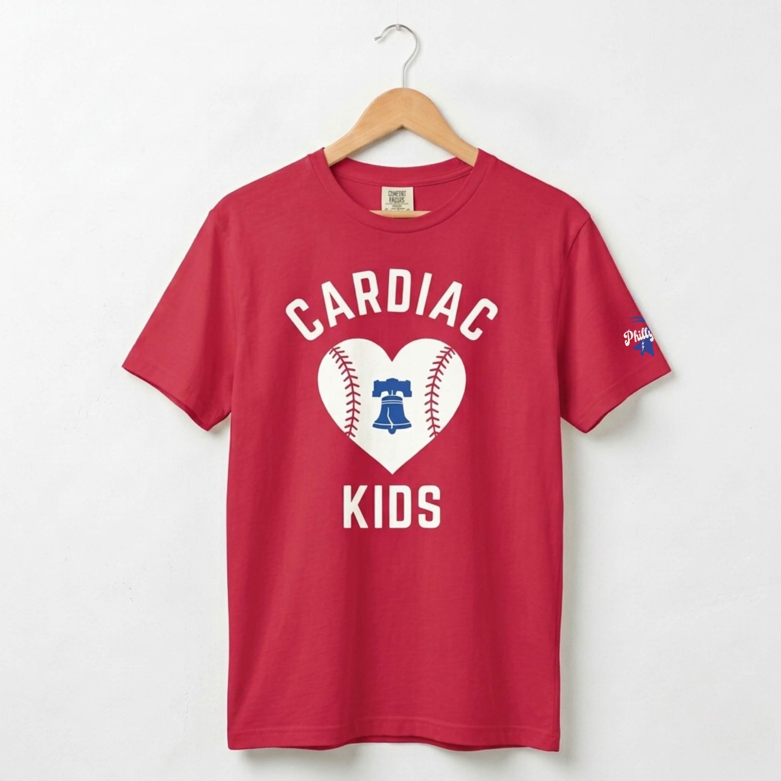 Philadelphia Phillies Cardiac Kids red Comfort Colors t-shirt by Phillygoat