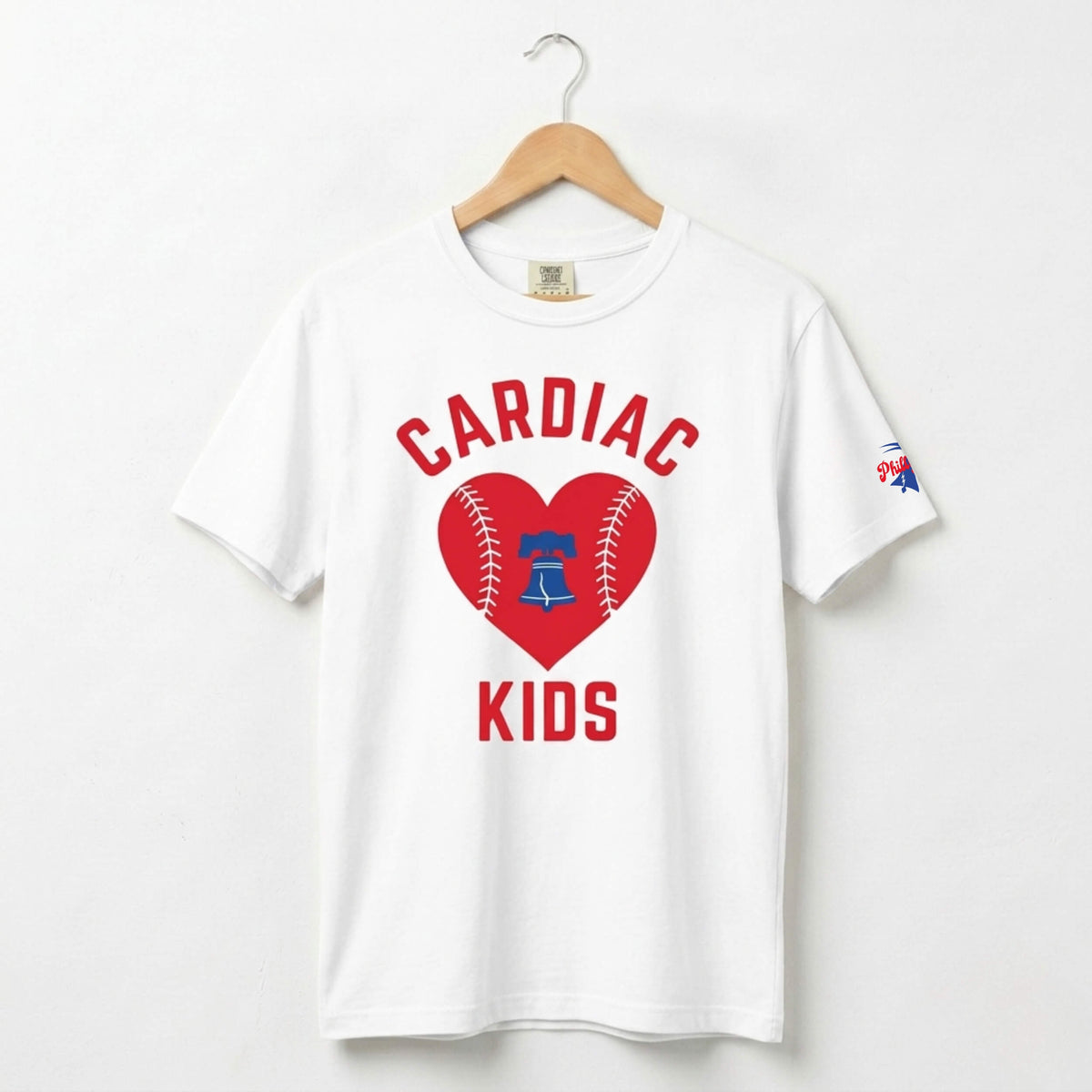 Philadelphia Phillies Cardiac Kids white Comfort Colors t-shirt by Phillygoat