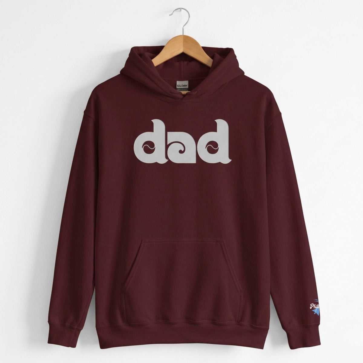 "Philly Baseball Dad" Embroidered Hoodie