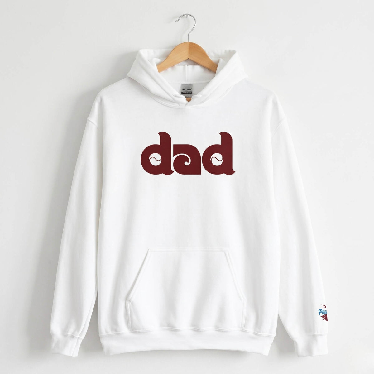 "Philly Baseball Dad" Embroidered Hoodie