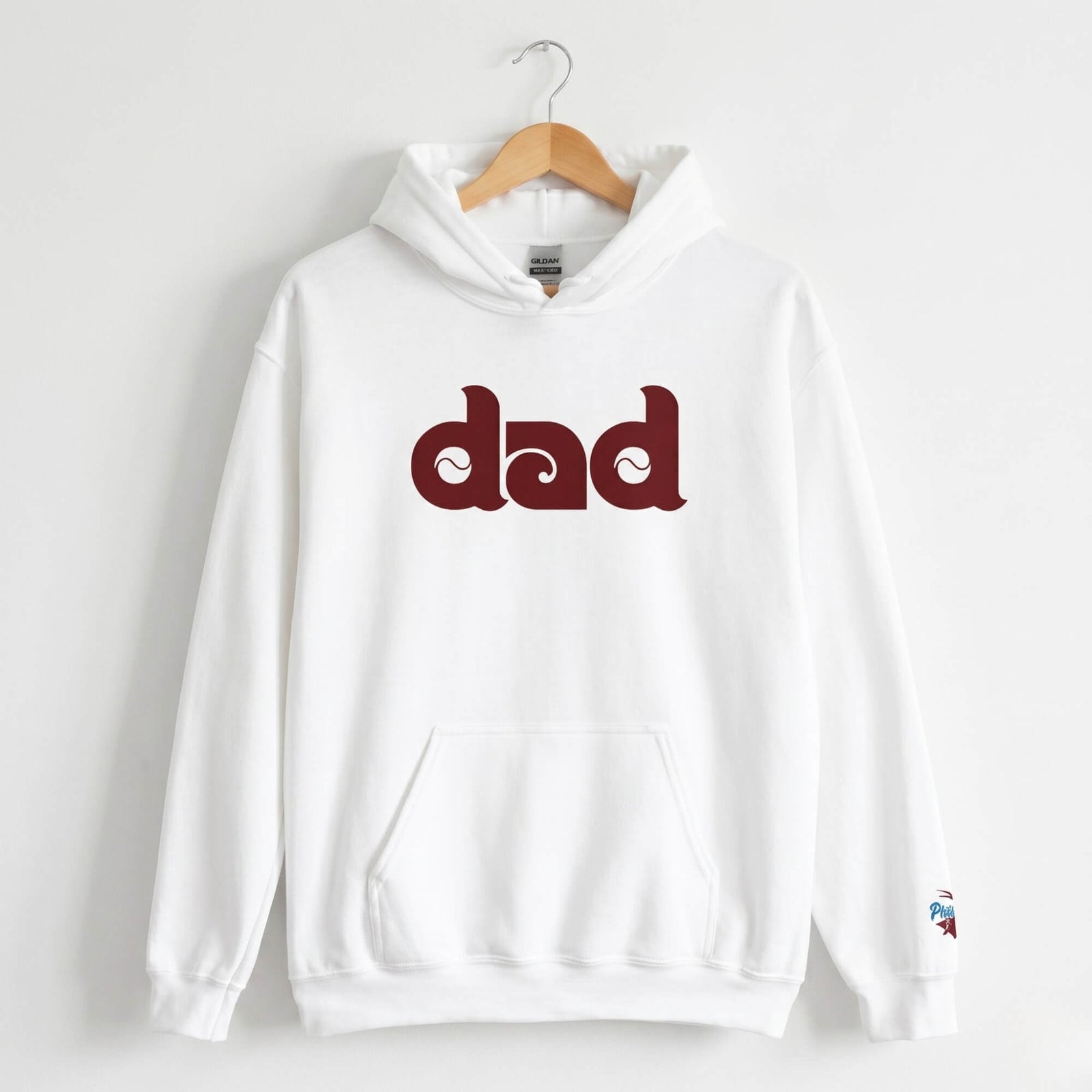 "Philly Baseball Dad" Embroidered Hoodie