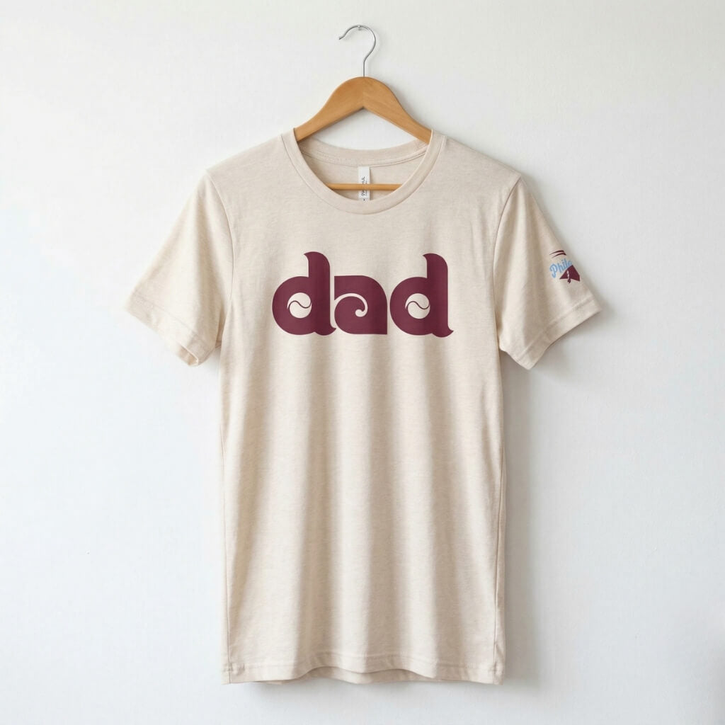 Philadelphia Phillies heather dust Dad shirt by Phillygoat