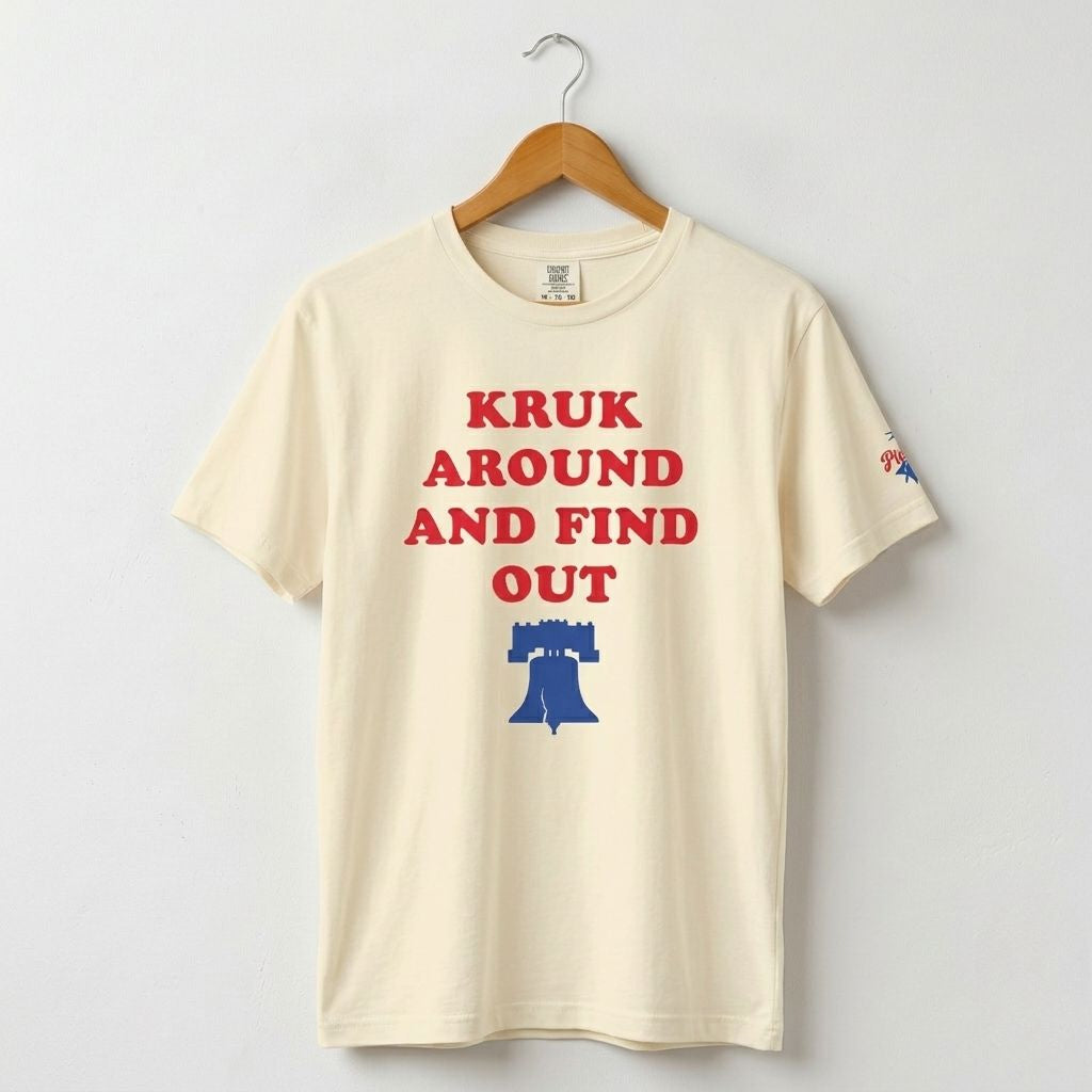 Philadelphia Phillies John Kruk funny Kruk Around and Find Out ivory shirt by Phillygoat