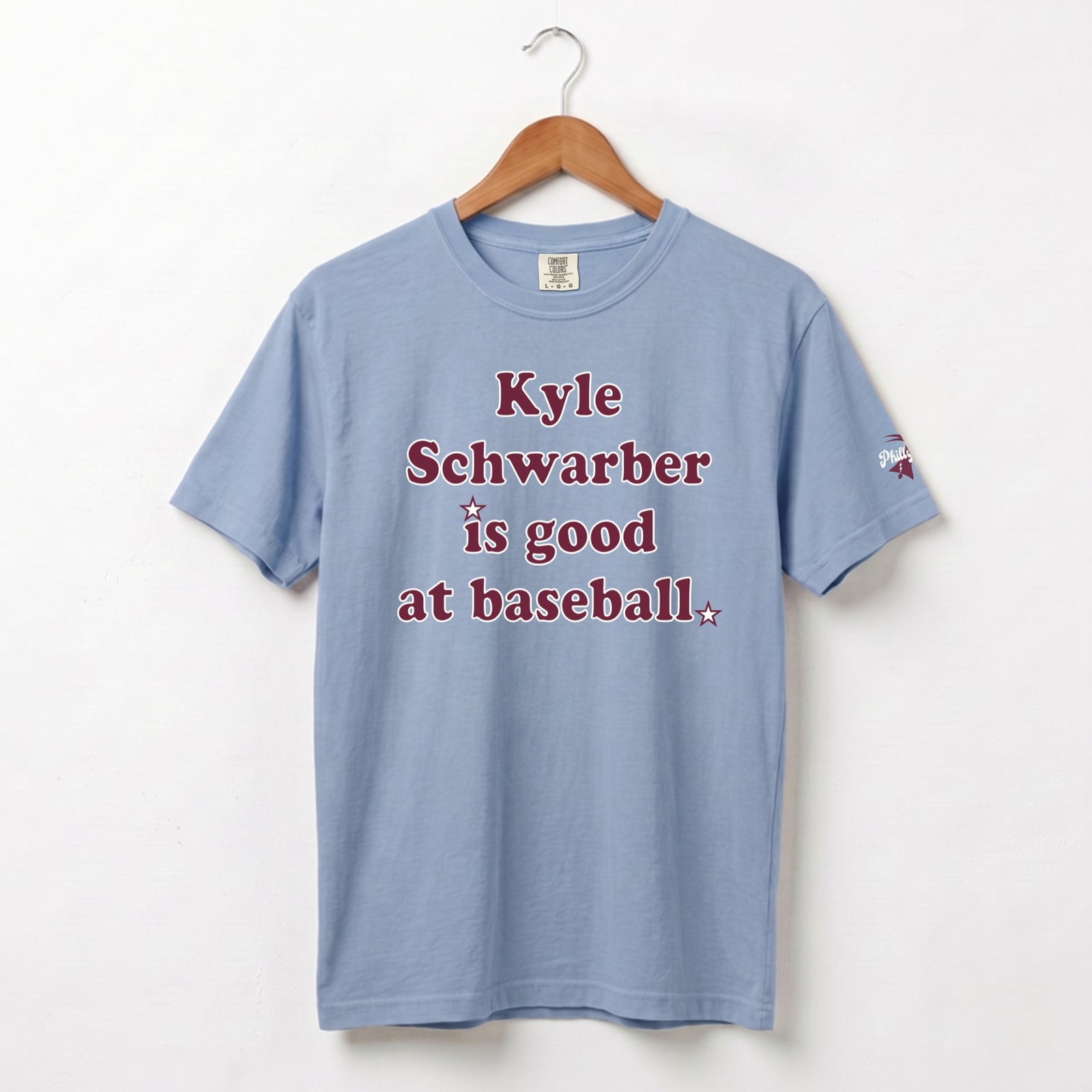 "Kyle Schwarber Is Good at Baseball" Comfort Colors Tee