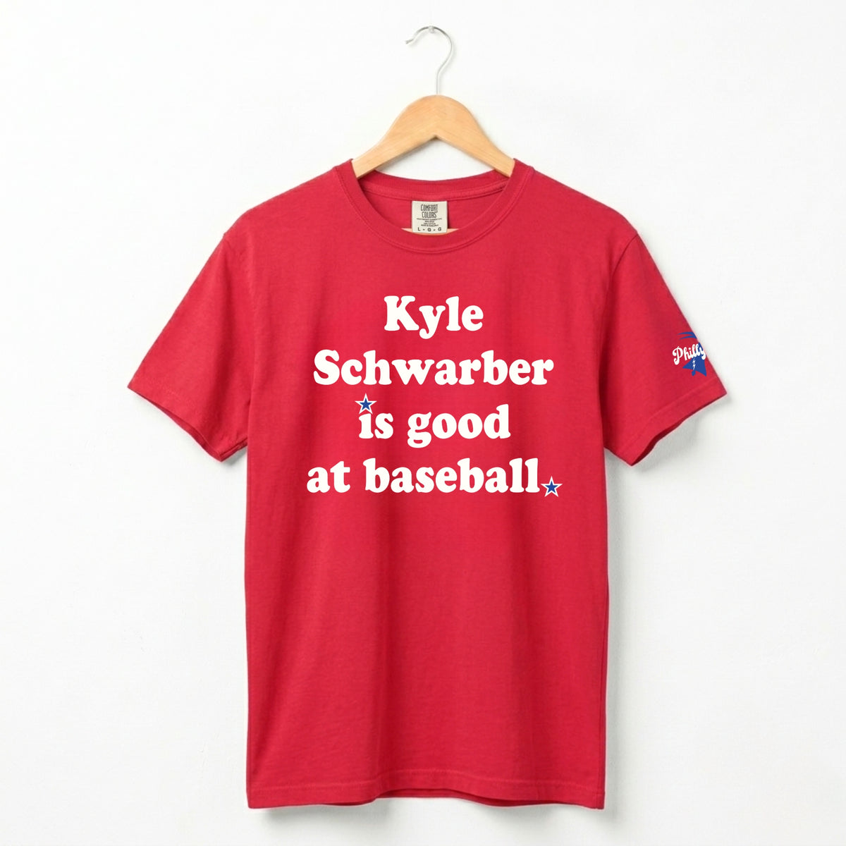 "Kyle Schwarber Is Good at Baseball" Comfort Colors Tee
