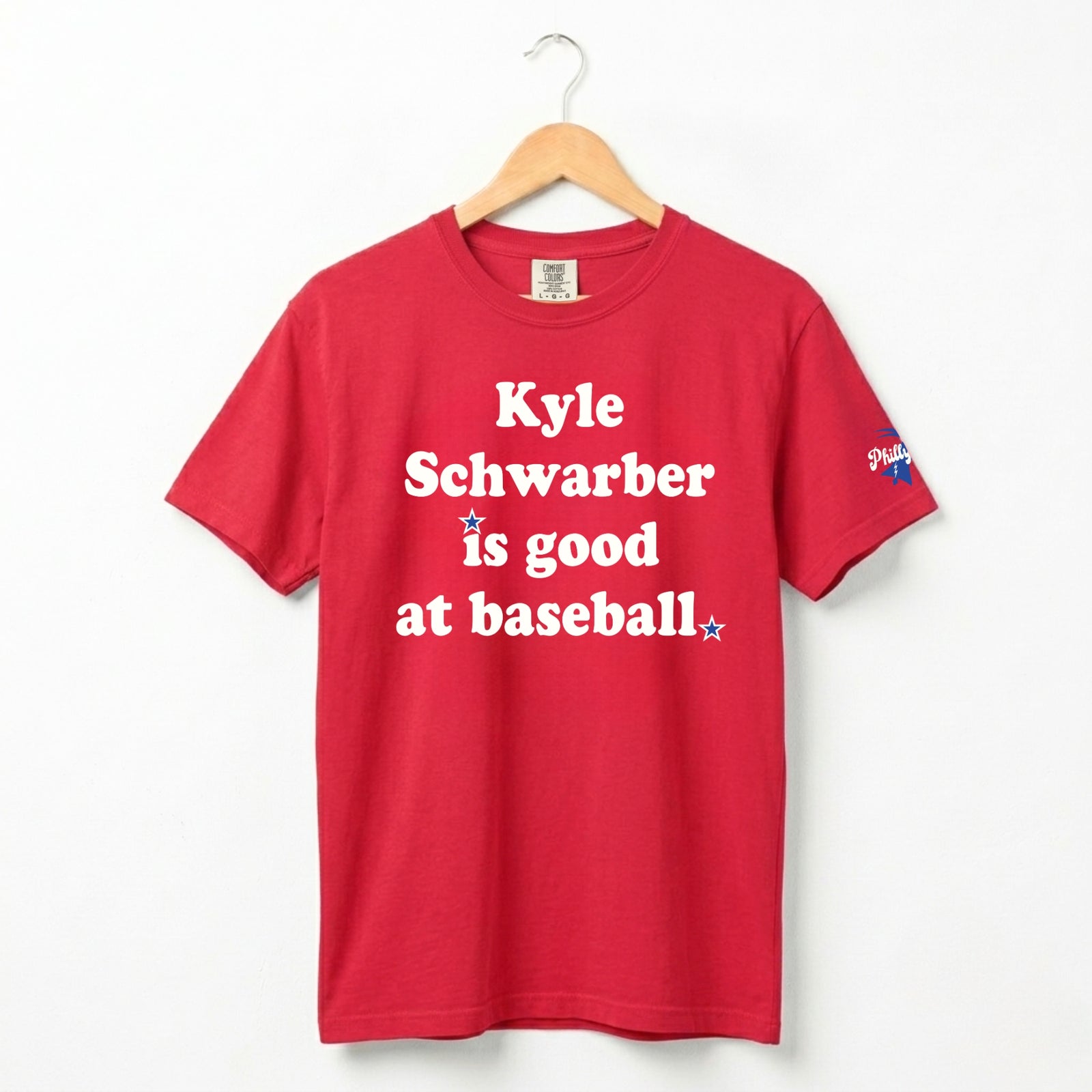 "Kyle Schwarber Is Good at Baseball" Comfort Colors Tee