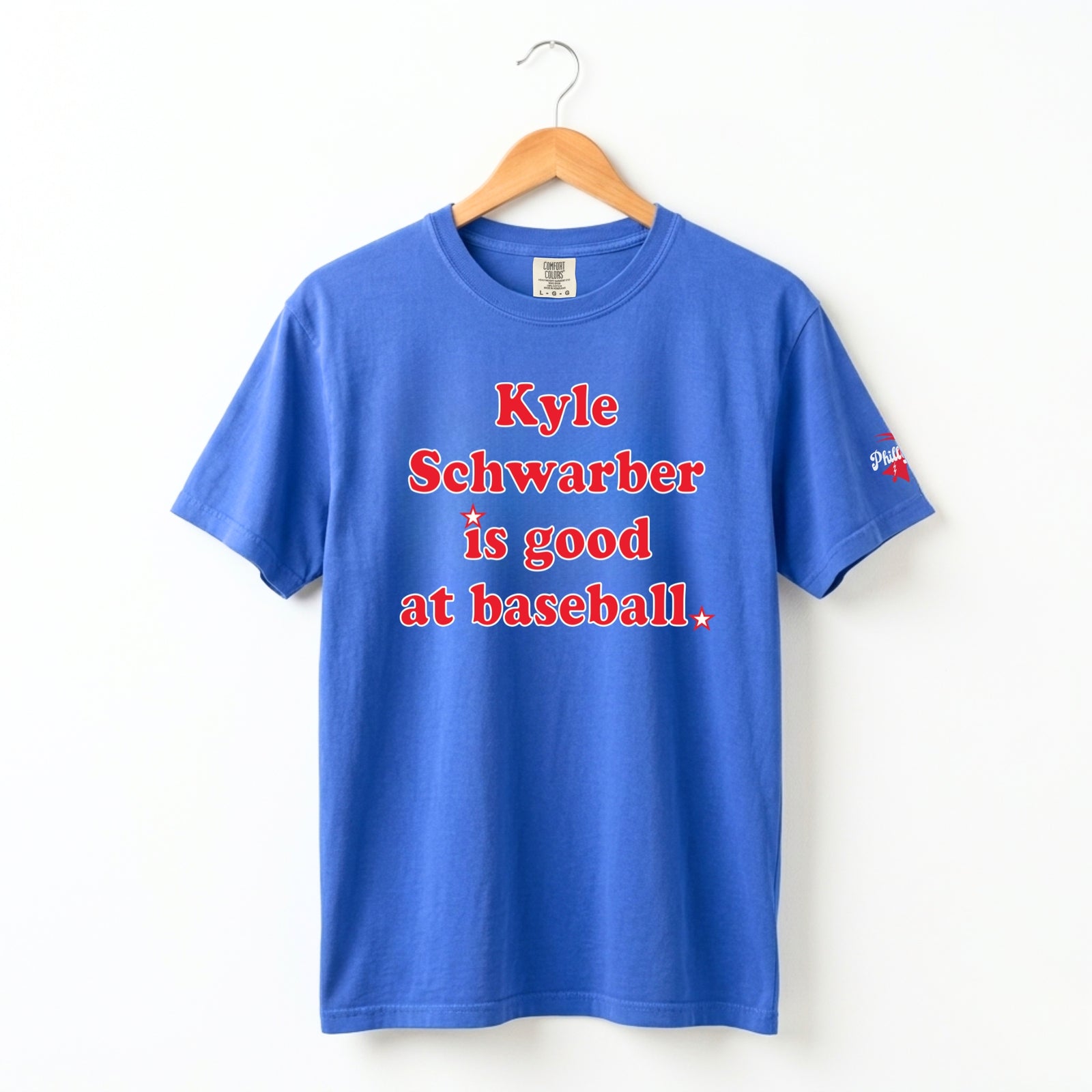 "Kyle Schwarber Is Good at Baseball" Comfort Colors Tee