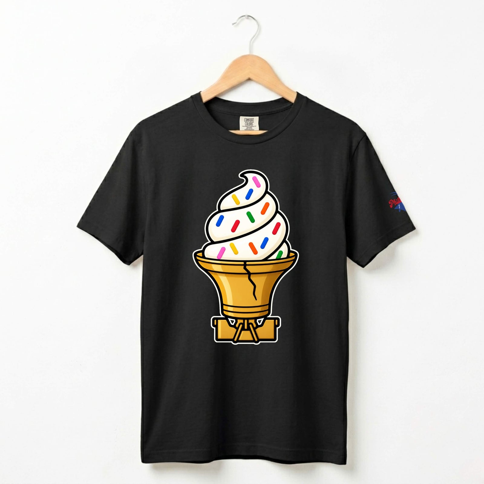 "Liberty Bell Ice Cream Cone with Jimmies" Comfort Colors Tee