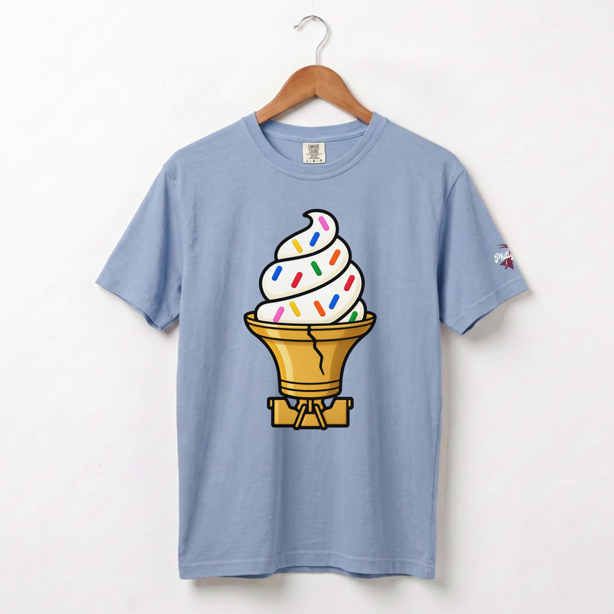 "Liberty Bell Ice Cream Cone with Jimmies" Comfort Colors Tee