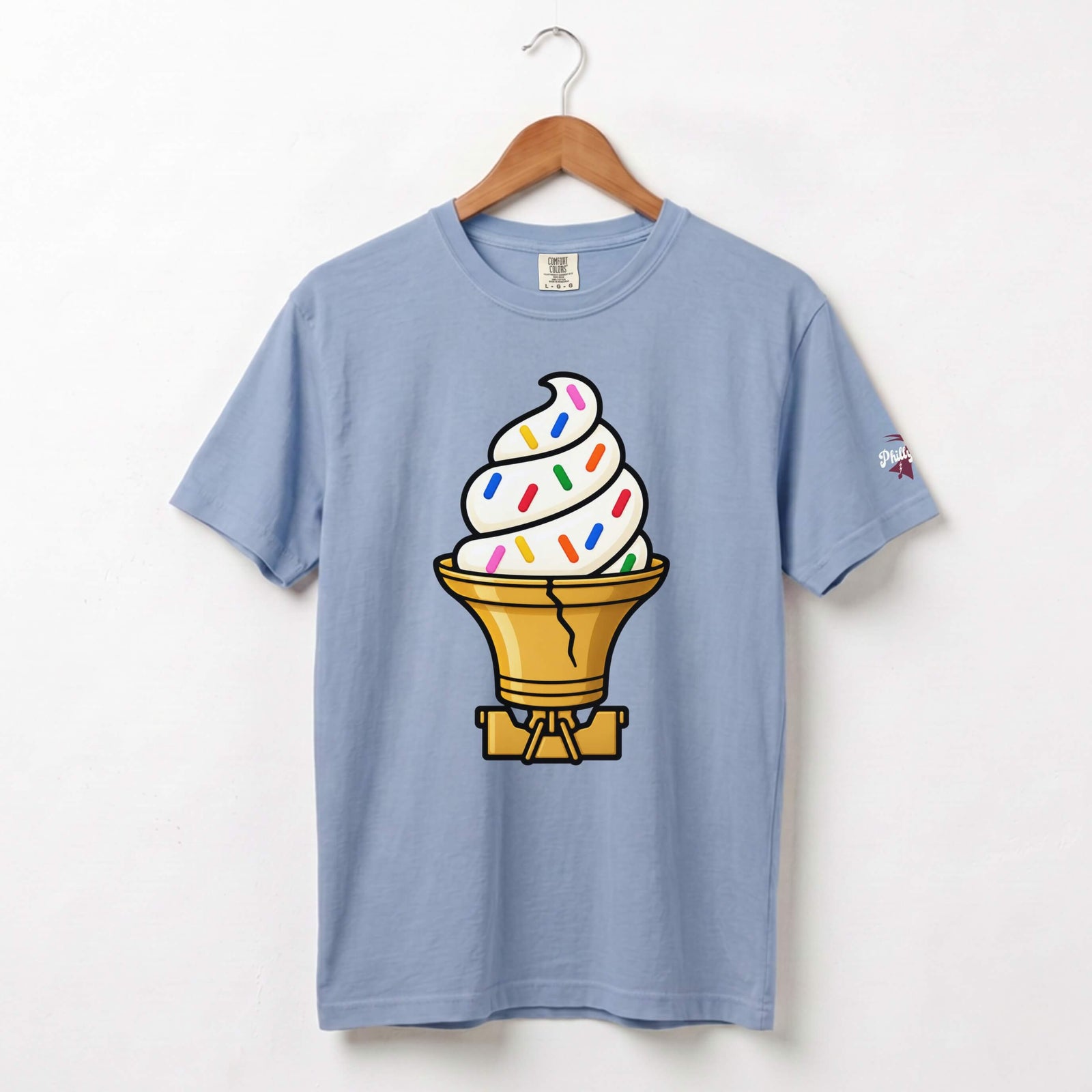 "Liberty Bell Ice Cream Cone with Jimmies" Comfort Colors Tee