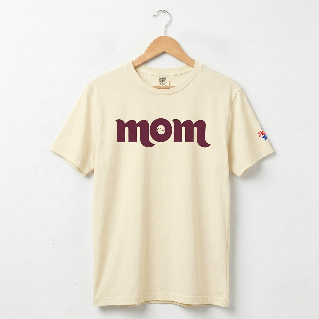 Philadelphia Phillies Mom ivory Comfort Colors t-shirt by Phillygoat