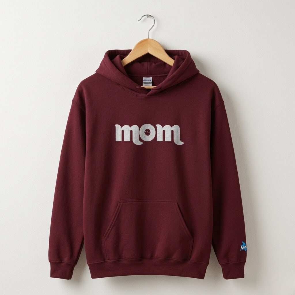 Philadelphia Phillies Mom embroidered maroon hoodie by Phillygoat