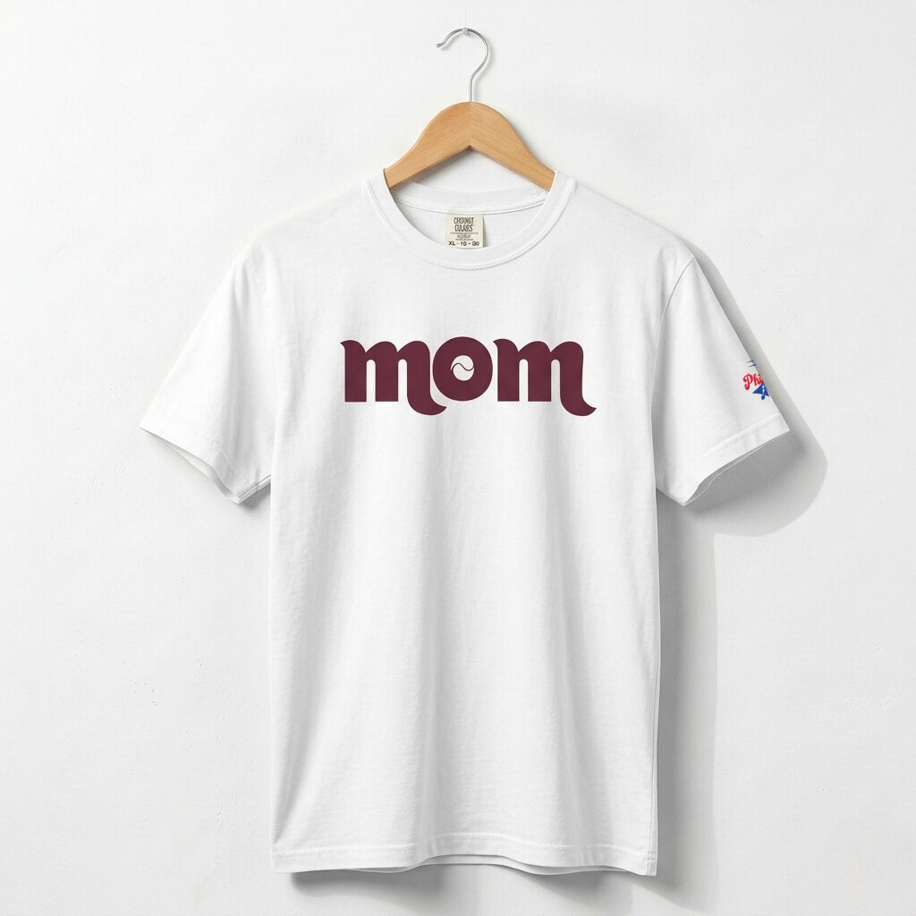 Philadelphia Phillies Mom white Comfort Colors t-shirt by Phillygoat