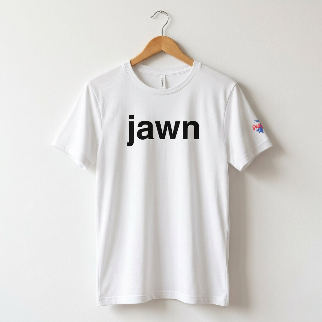philadelphia philly slang jawn white t-shirt by Phillygoat