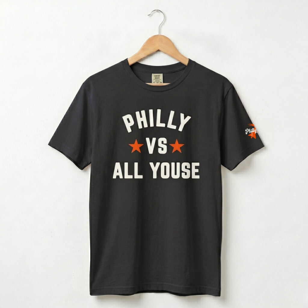 Philadelphia Flyers Philly vs All Youse black comfort colors t-shirt by Phillygoat