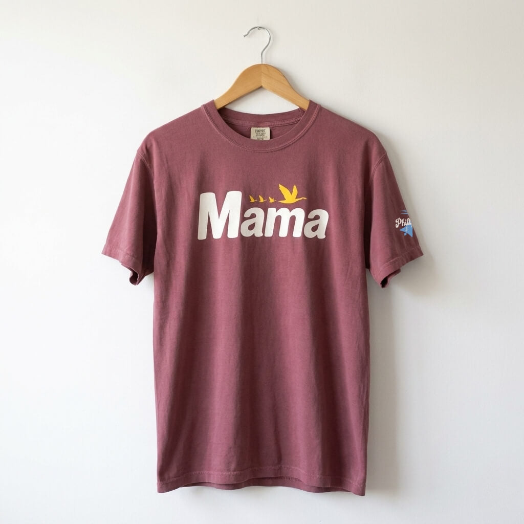 Philadelphia Delco Wawa Mama Mom brick comfort color t-shirt by Phillygoat