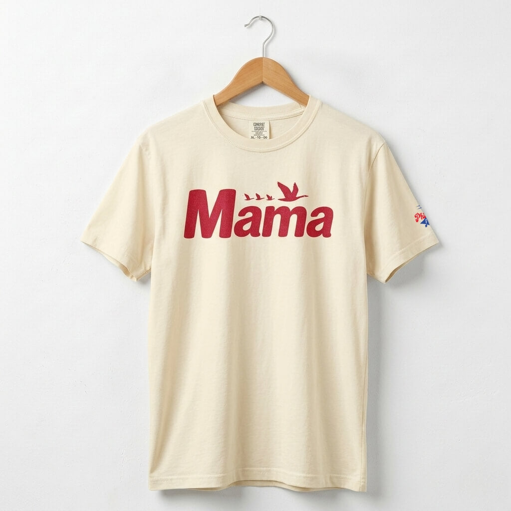 Philadelphia Delco Wawa Mama Mom ivory comfort color t-shirt by Phillygoat