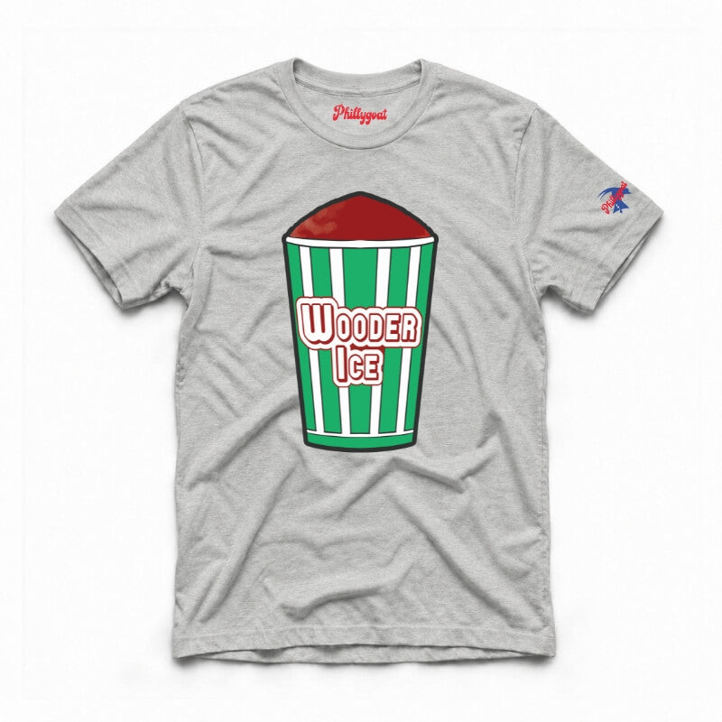 Philadelphia wooder ice philly italian water ice funny grey t-shirt from Phillygoat