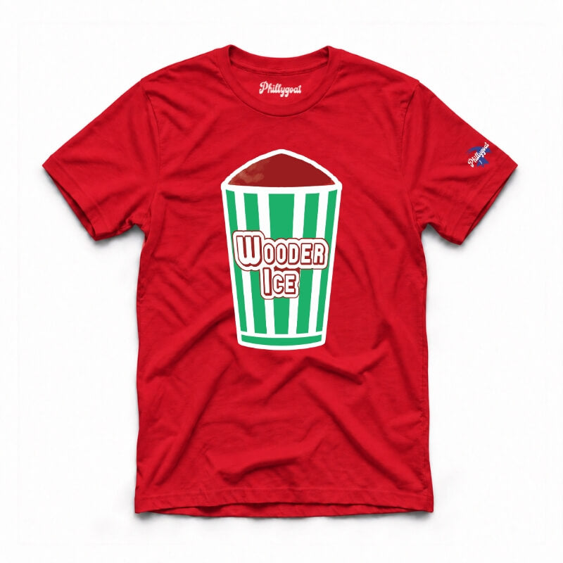 Philadelphia wooder ice philly italian water ice funny red t-shirt from Phillygoat