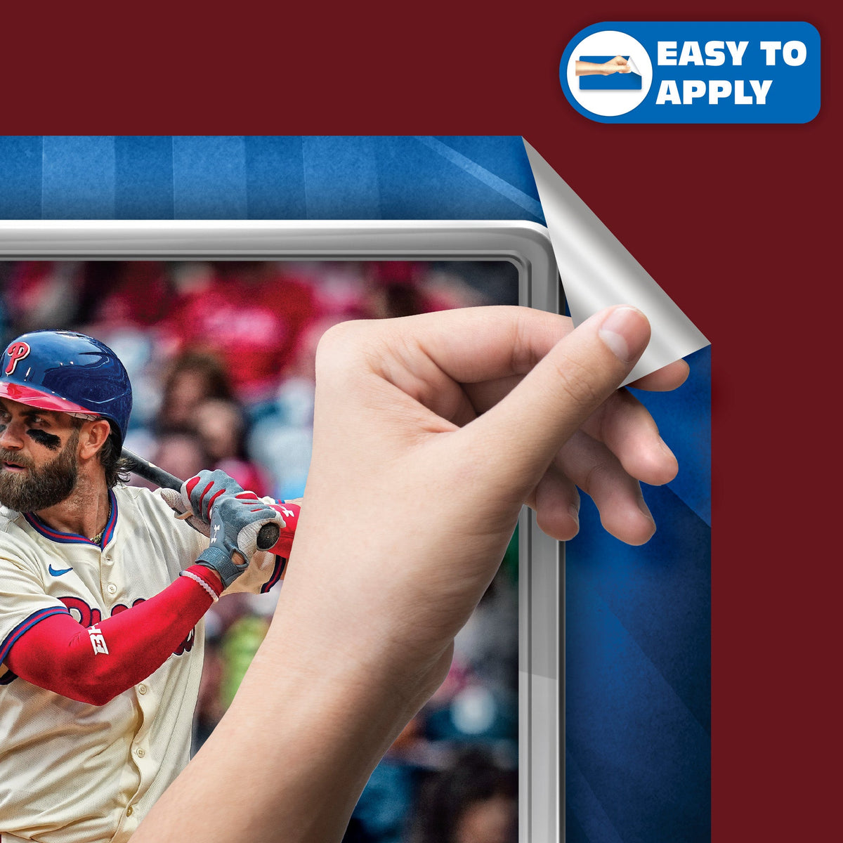 Bryce Harper City Connect - RealBig Collection - Official MLB - Philadelphia Phillies - Reusable Vinyl Wall Decals