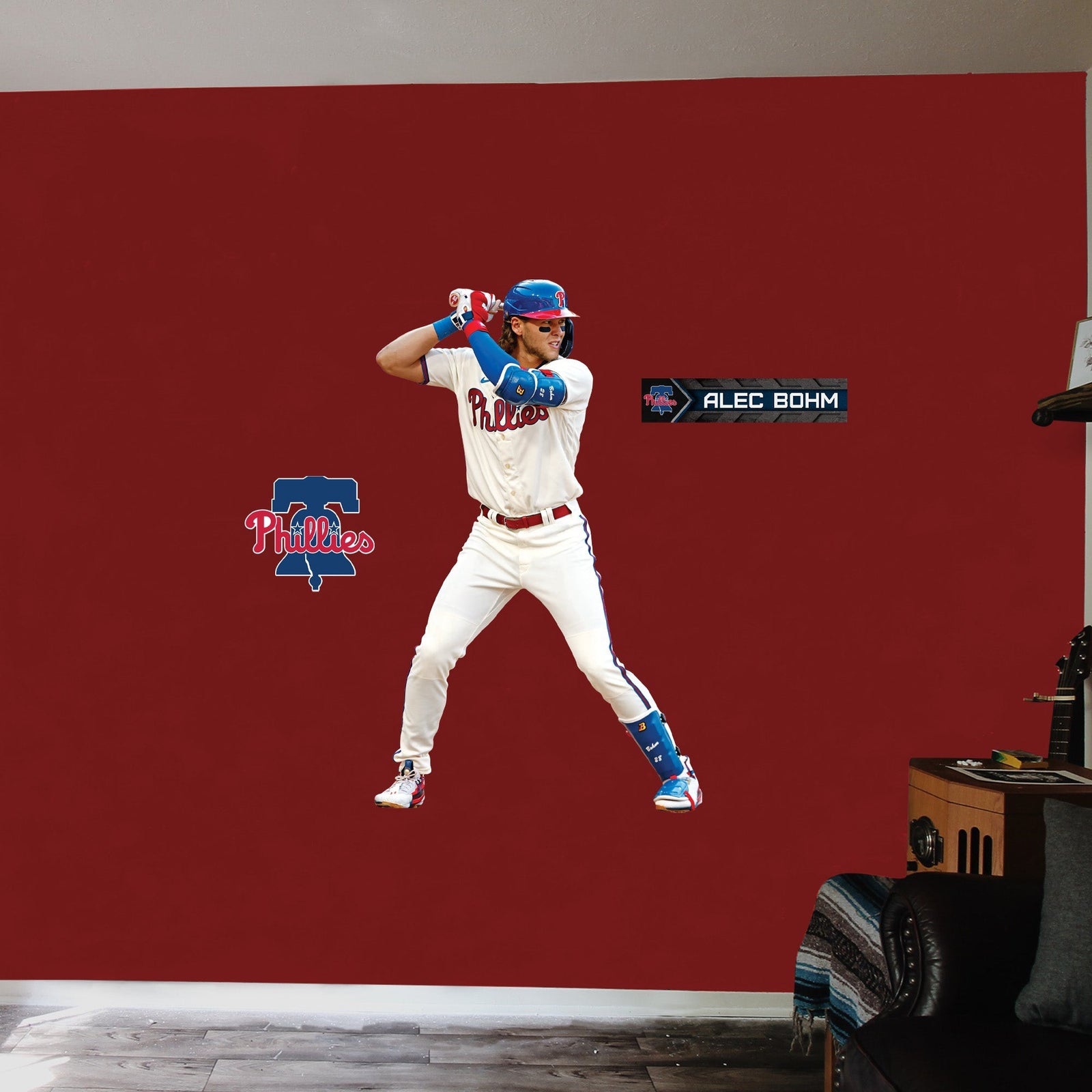 Alec Bohm - RealBig Collection - Official MLB - Philadelphia Phillies - Reusable Vinyl Wall Decals