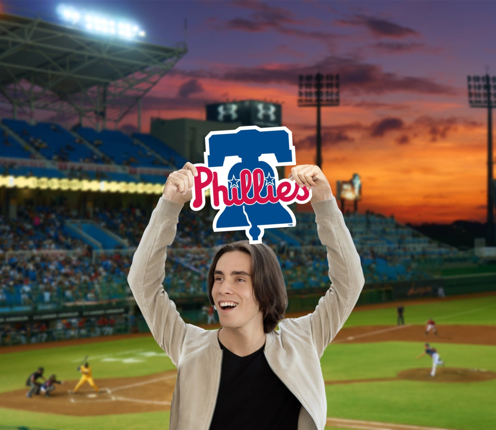 Logo - Big Head - Official MLB - Philadelphia Phillies - Foam Core Cutout