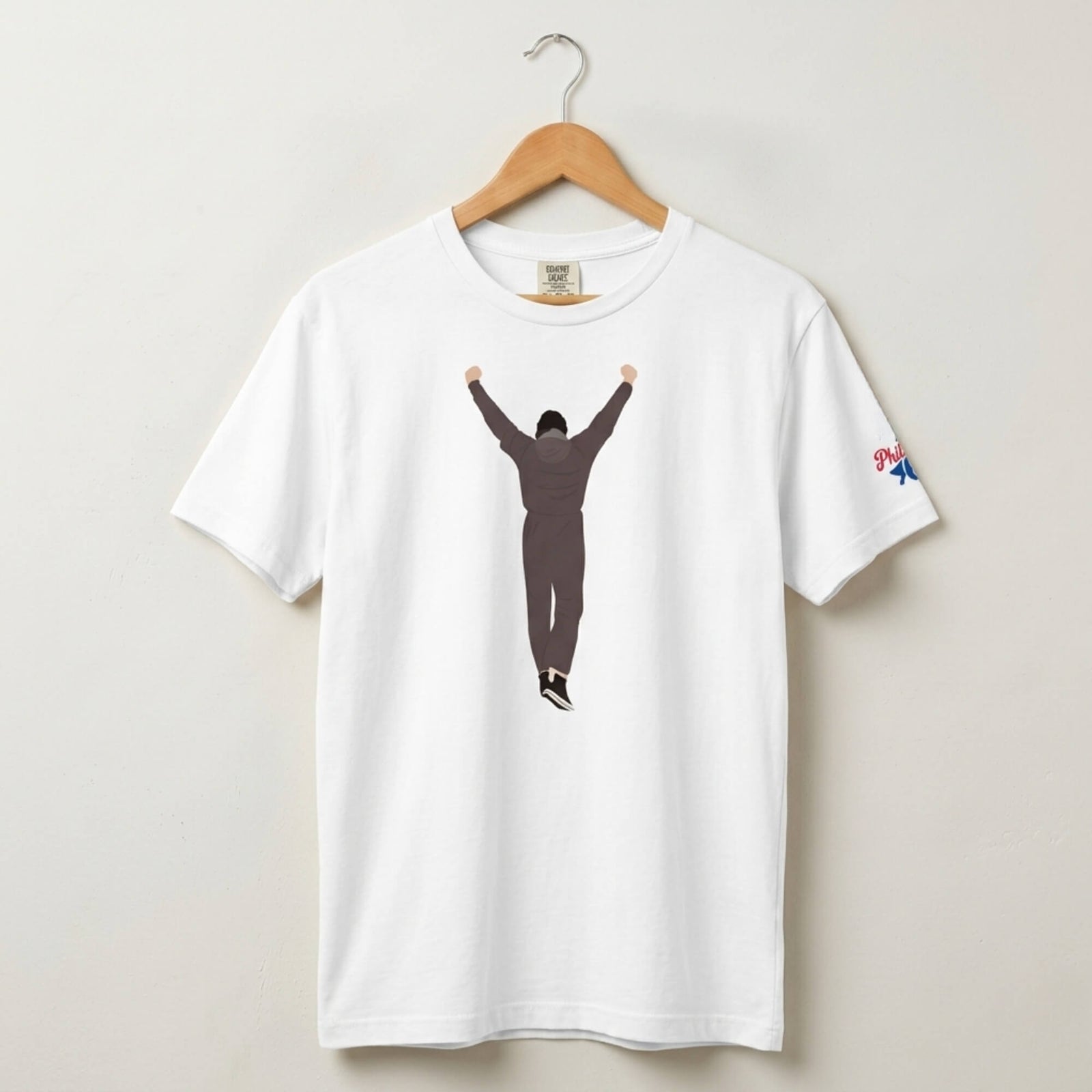 Rocky Philly white comfort colors t-shirt by Phillygoat