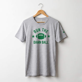 "Run the Damn Ball" Tee - Athletic Heather / M
