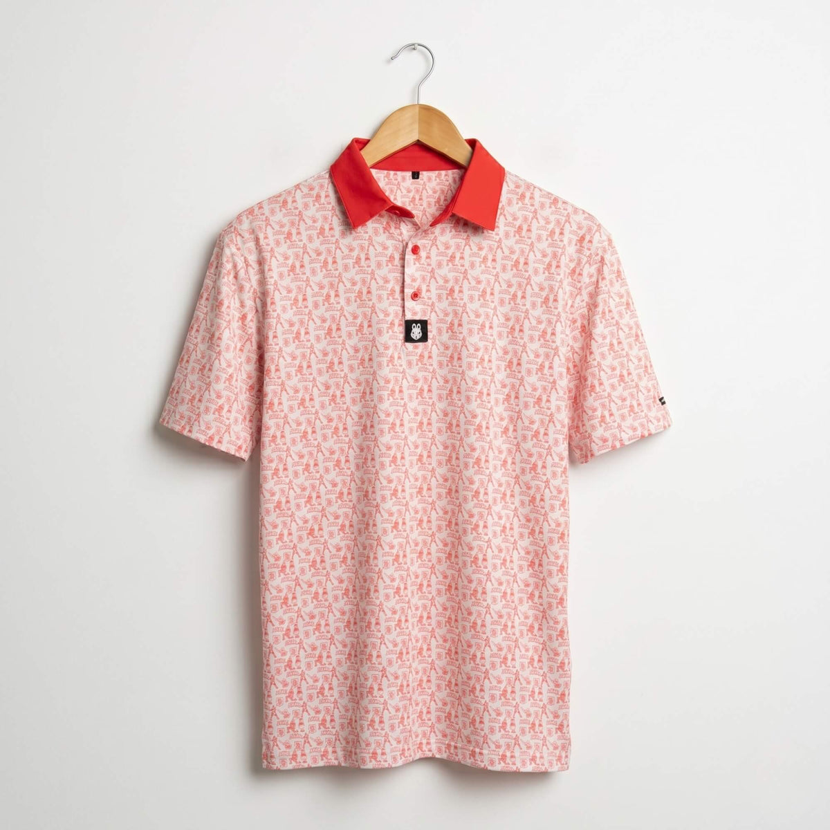 Philadelphia Phillies South Philly Sandlot red and white mens golf polo by Phillygoat