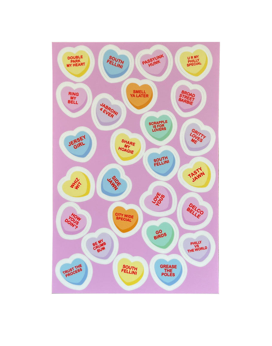 "Philly Valentines Candy" Sticker