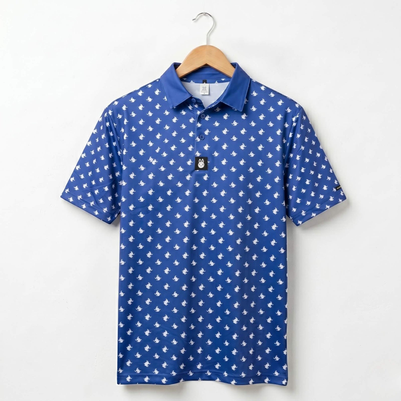 stay puft ghostbusters blue mens polo by phillygoat