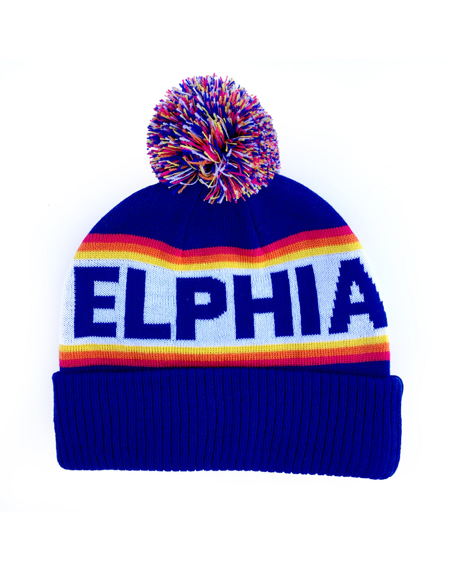 "Philadelphia Sunrise Blue" Knit Hat