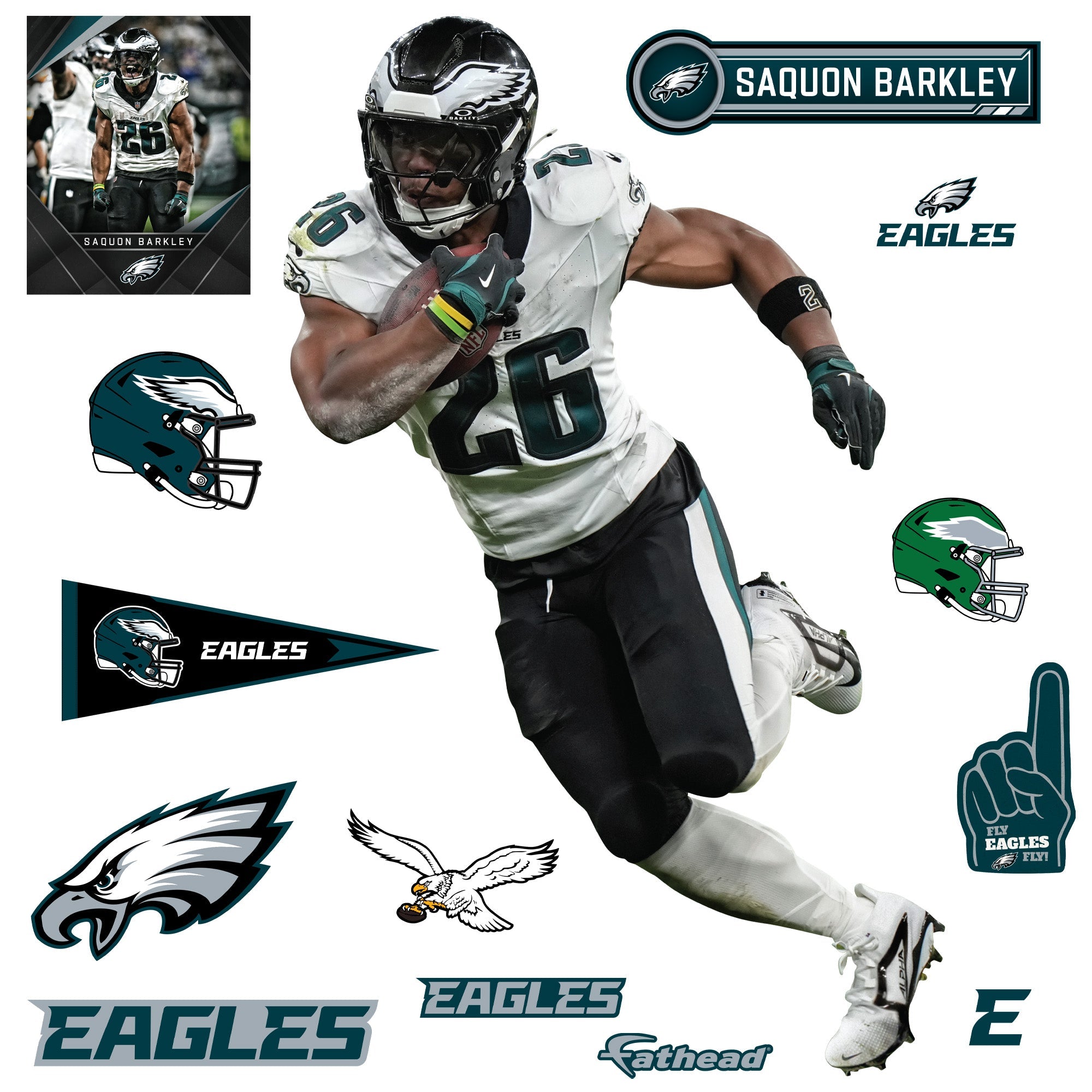 NFL イーグルス　ユニフォーム　Saquon Barkley Saquon Barkley Philadelphia Eagles Men's Nike NFL Game Jersey