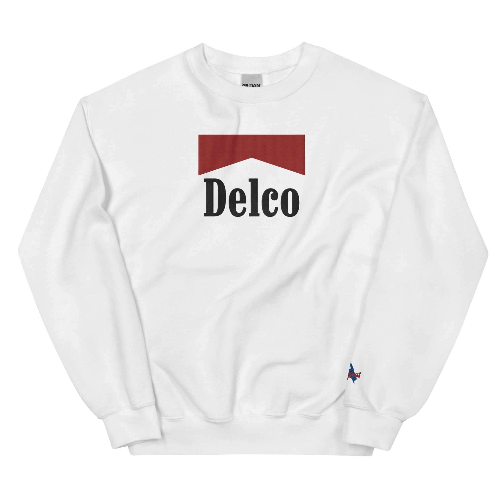 "Delco Smokes" Embroidered Sweatshirt