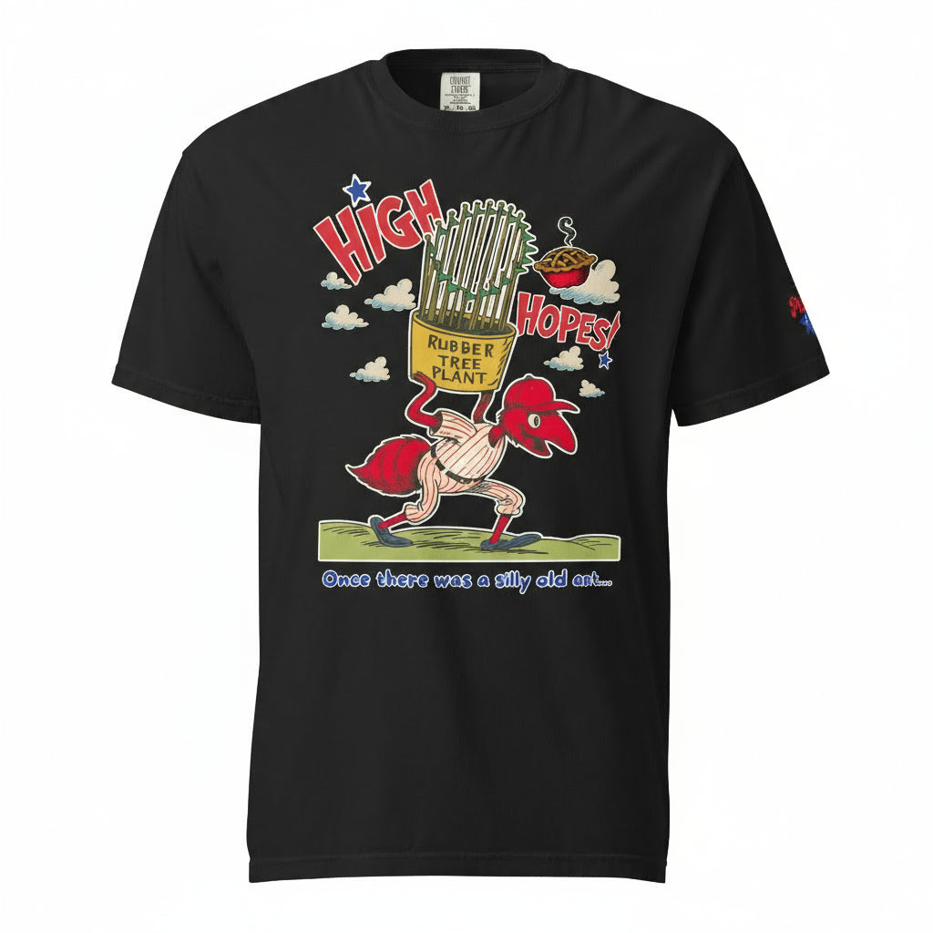 ant rubber tree "Silly Old Ant with High Hopes" Comfort Colors Tee | Philadelphia Baseball