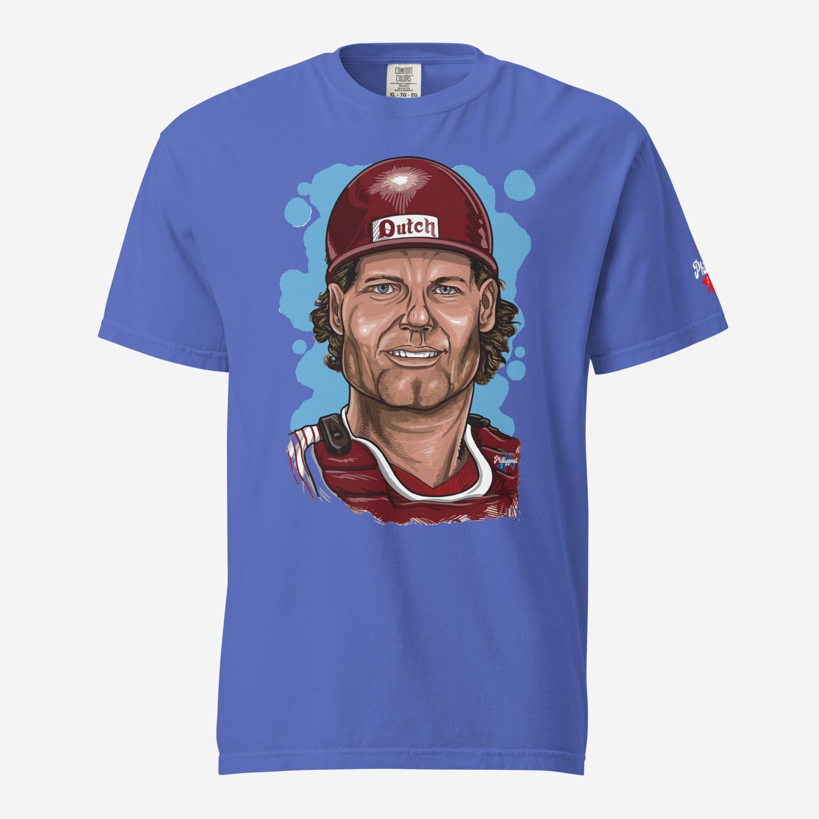 Darren Daulton GOAT Comfort Colors Tee Darren Daulton Philadelphia Baseball Phillygoat