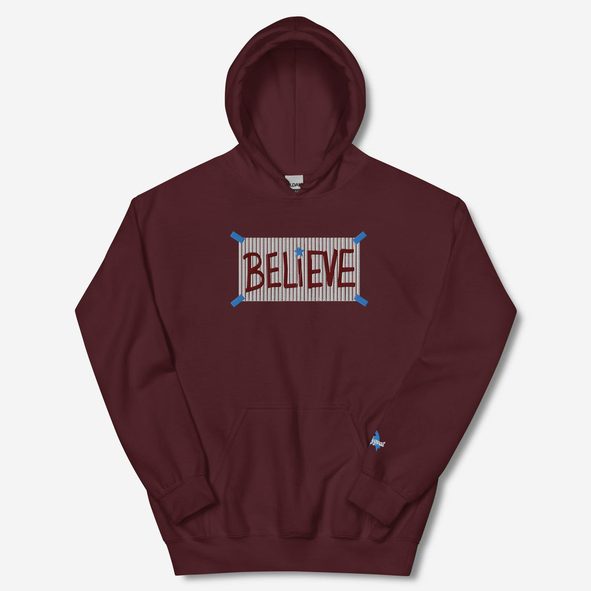 "BELIEVE" Embroidered Hoodie