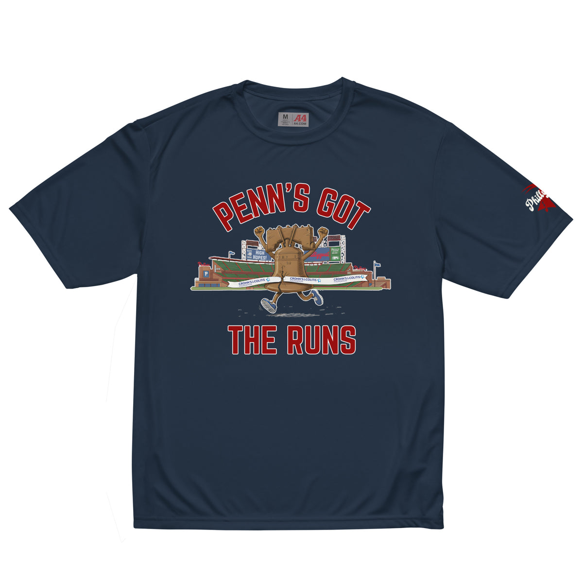 "Penn's Got the Runs" Unisex Performance Tee by Phillygoat – Philadelphia sports apparel