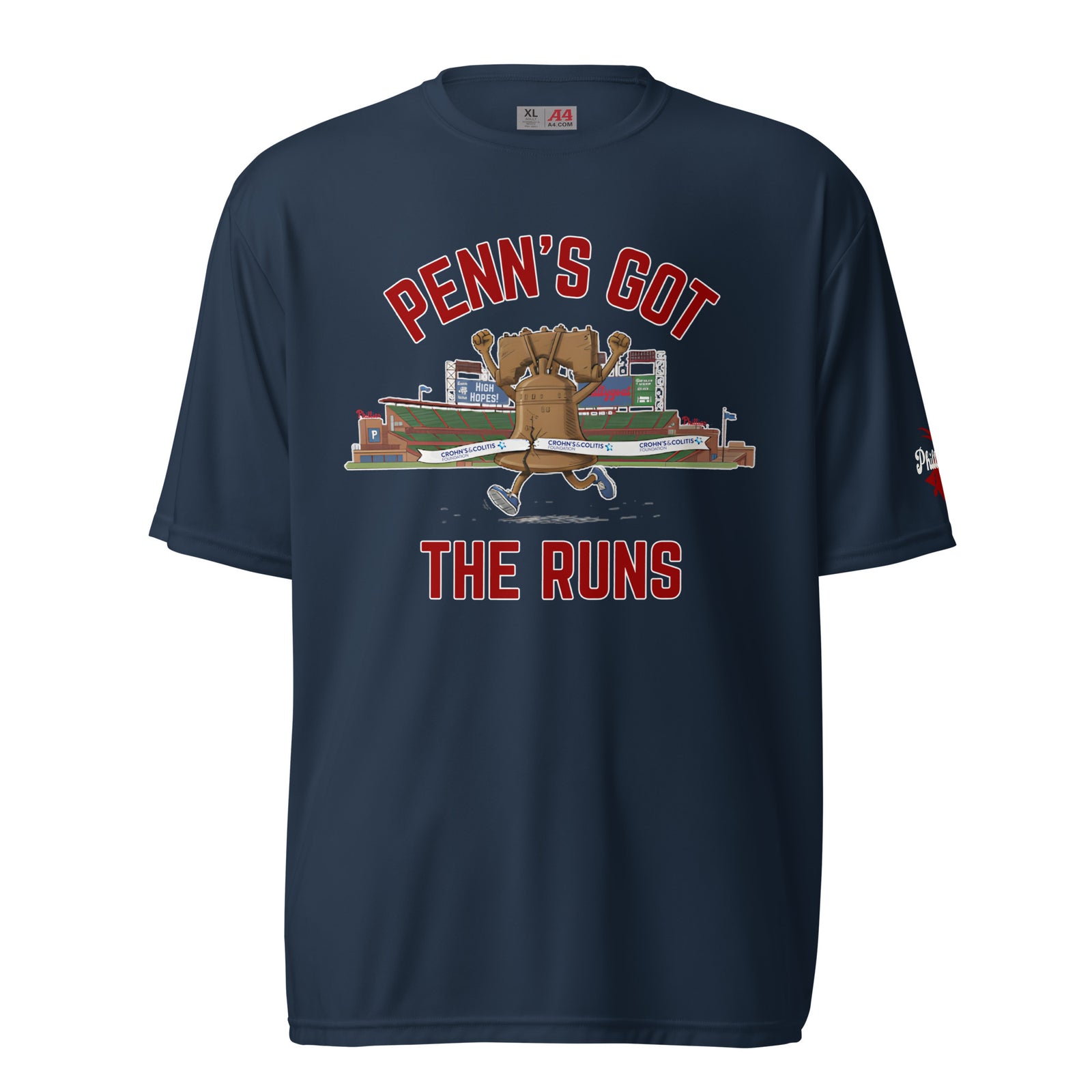 "Penn's Got the Runs" Unisex Performance Tee by Phillygoat – Philadelphia sports apparel