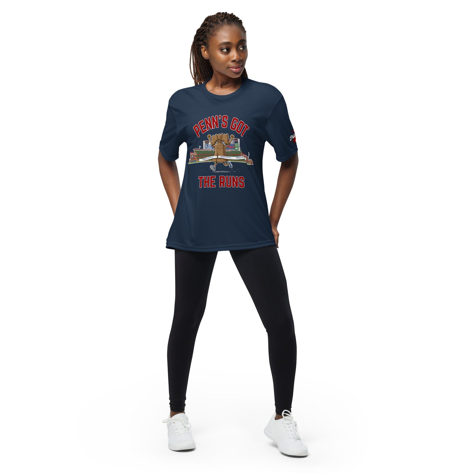 "Penn's Got the Runs" Unisex Performance Tee by Phillygoat – Philadelphia sports apparel